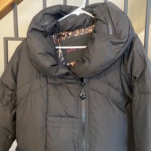 Betsy Johnson down jacket stylish and warm